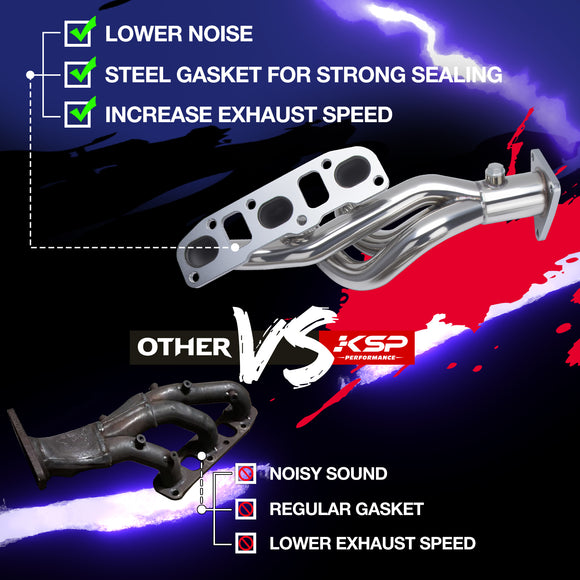 Exhaust Header For 2009-2013 Nissan 370Z and 2008-2013 Infiniti G37 KSP