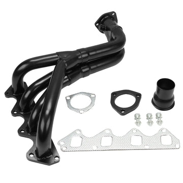 Black Exhaust Header for 85–95 Suzuki Samurai 1.3L, 89–94 Sidekick/Geo Tracker 1.6L KSP