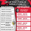 KSP 1.25" 5x4.5 to 5x5 Wheel Spacers for Jeep Cherokee Wrangler/ Ford Ranger Mustang