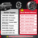KSP Wheel Spacers convert earlier Toyota M12 x 1.5 to M14 x 1.5 to install new Toyota wheels