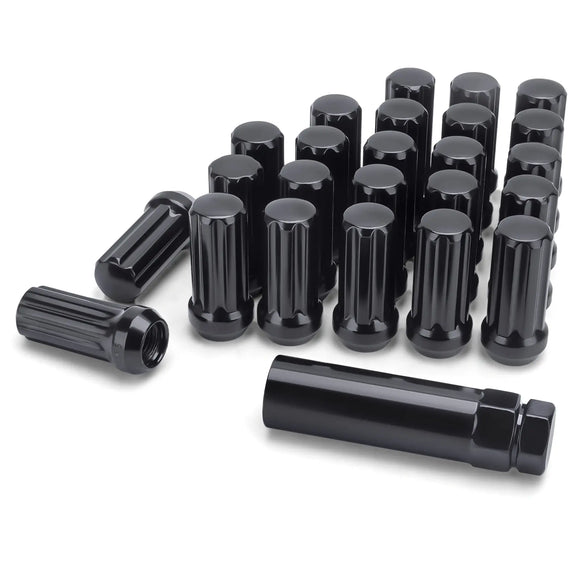 24PCS M14x1.5 Spline Lug Nuts Set with Socket Key KSP Performance