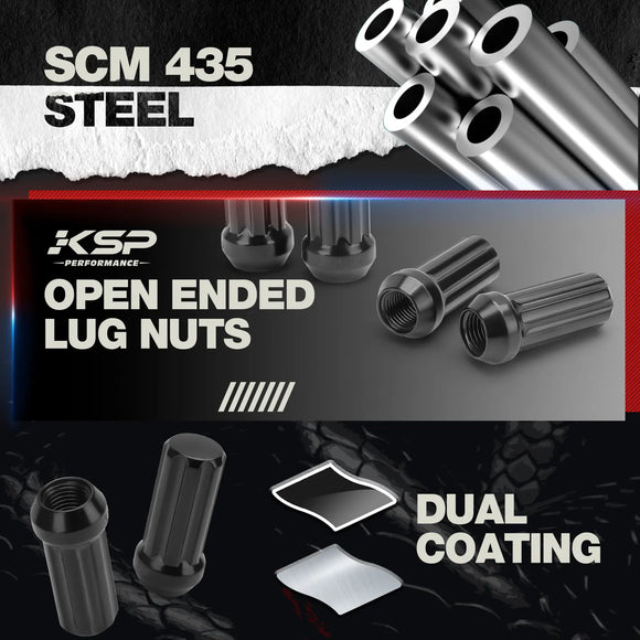 24PCS M14x1.5 Spline Lug Nuts Set with Socket Key