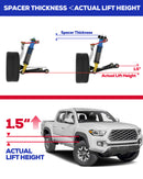 1.5" Front Leveling Lift Kits For Toyota 05-23 Tacoma 03-24 4Runner 07-15 FJ Cruiser KSP