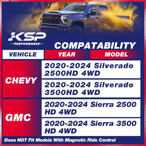 1"-3" Adjustable Torsion Bar Key for 2020-2024 Chevy GMC Silverado Sierra 2500HD 3500HD KSP