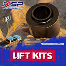 3" Front and 2" Rear Leveling Kit for 1984-2001 Jeep Cherokee XJ with 3 inches Coil Spring Lift Spacer and 2 inches Rear Leaf Shackles
