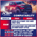 3" Front and 2" Rear Full Leveling Lift Kits 2009-2025 Dodge Ram 1500 2WD 4WD