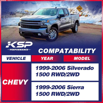 4"-6" Shock Extenders Bracket for 1999-2006 Chevy Silverado 1500 GMC Sierra 1500 Fitment