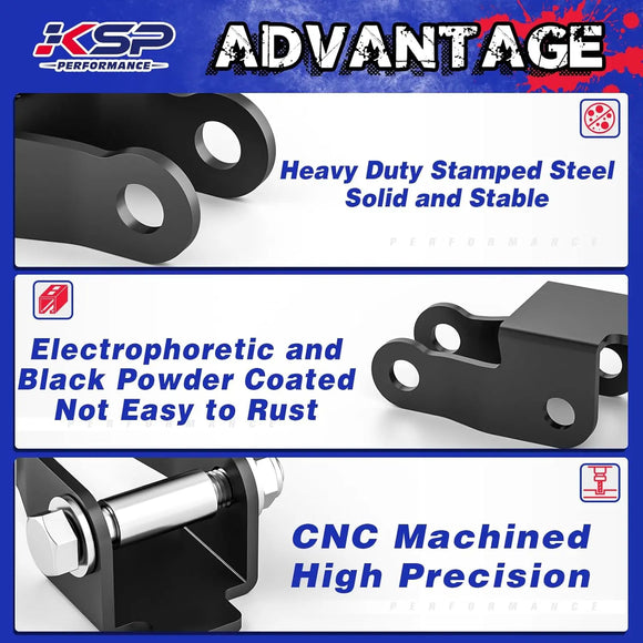 4"-6" Shock Extenders Bracket for 1999-2006 Chevy Silverado 1500 GMC Sierra 1500