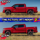 2" Rear Leveling Lift Kit for 2022-2025 Toyota Tundra with Shock Extensions and Brake Line Bracket KSP