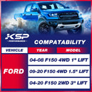 3 Inch Rear Lift Kits With Ubolts Block For 2004-2020 Ford F150 2WD/4WD xccscss.