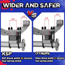 2 inch Rear Leveling Lift Kit with leaf spring Ubolts for 2002-2013 Dodge Ram 1500/2500/3500