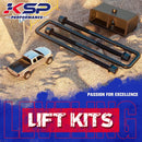 2" Rear Block Leveling Lift Kit U Bolt Leaf Spring For 2000-2010 Chevrolet Silverado 2500HD 3500HD and GMC Sierra 1500HD 2500HD