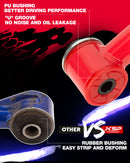 KSP Ford Bronco Red 1-4 inch Control Arm PU Bushings vs Others