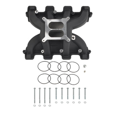 Performer RPM Style Carb Intake Manifold for LS1 5.3L / LS2 6.0L Cathedral Port Black