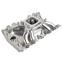Polished Aluminum Low Rise Intake Manifold for Oldsmobile V8 400/425/455 Engines High Performance Upgrade