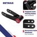 KSP 1-2 inch Lowering Leveling Kit Rear Drop Shackles Kit  Details for 1999-2018 Chevy Silverado 1500 GMC Sierra 1500