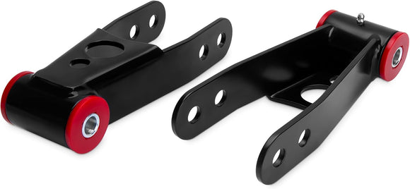 KSP 1-2 inch Lowering Leveling Kit Rear Drop Shackles Kit for 1999-2018 Chevy Silverado 1500 GMC Sierra 1500