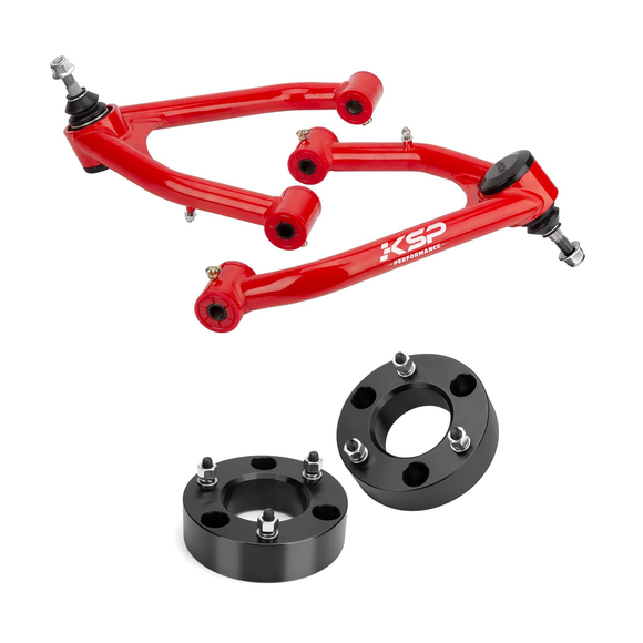 2-4" Upper Control Arms and 2.5" Front Leveling Lift Kits for 2007-2018 Silverado Sierra 1500