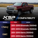 KSP 2-4" Red Upper Control Arm for Chevy GMC Silverado/Sierra 2500HD 3500HD