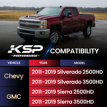 KSP 2-4" Red Upper Control Arm for Chevy GMC Silverado/Sierra 2500HD 3500HD