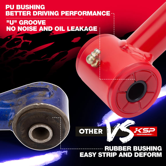 KSP 2-4" Red Upper Control Arm for Chevy GMC