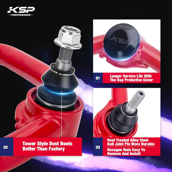 KSP More durable ball joints and close-up