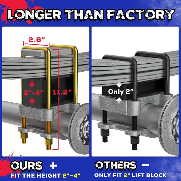 KSP Rear Lift Kits longer than factory