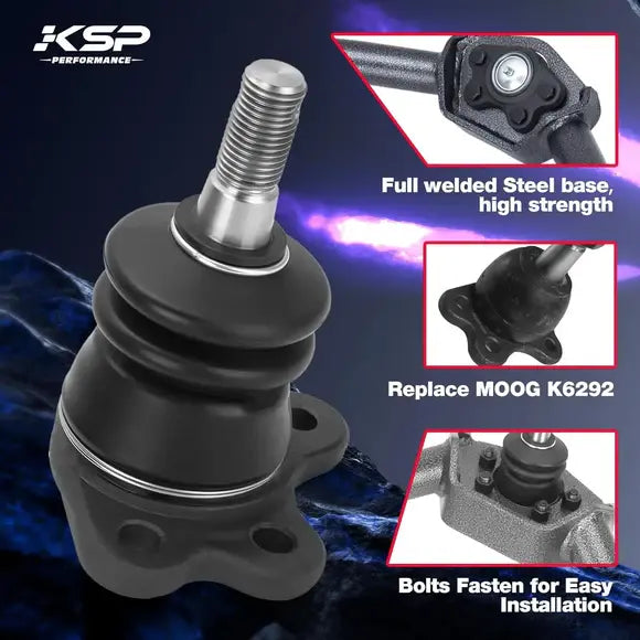 KSP Ball Joints for Chevy Silverado 2500/3500HD GMC Sierra 2500/3500HD Full welded steel base, high strength