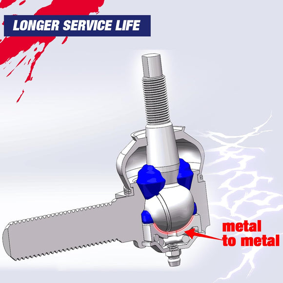 KSP 0-6" Adjustable Heavy Duty Tie Rod Ends for Chevy GMC Silverado Sierra 2500HD 3500HD