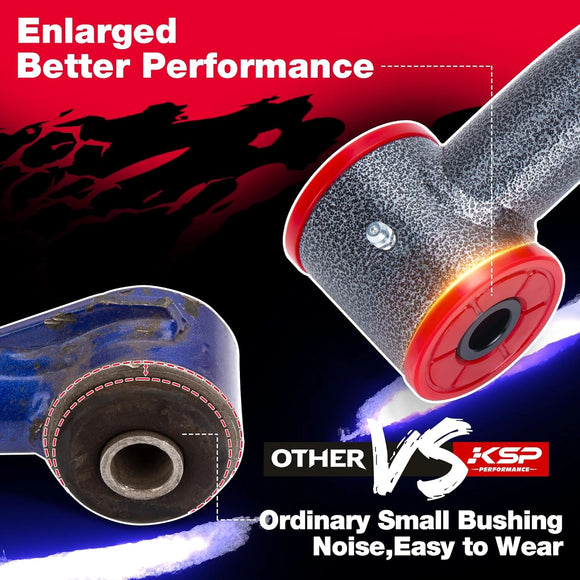 Comparison of KSP PU bushing and other rubber bushing, "U" groove design, no noise and oil leakage