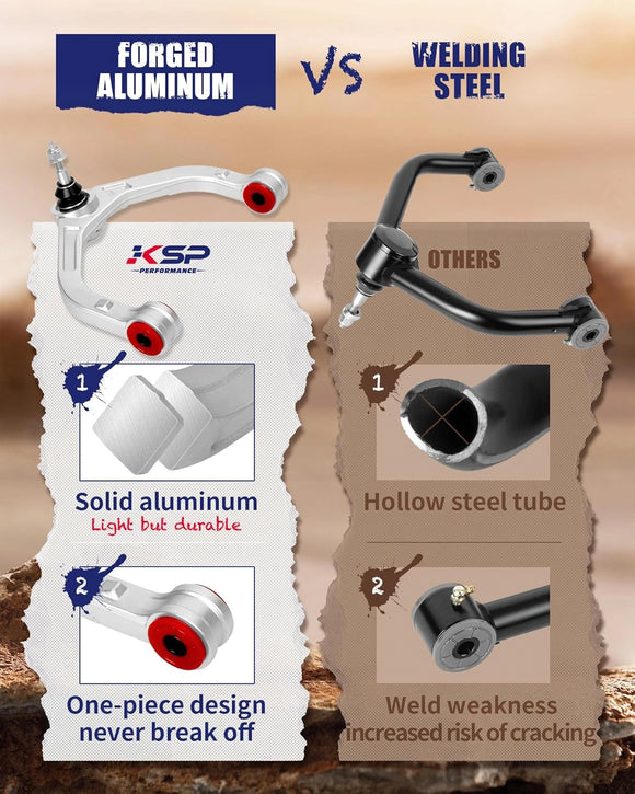 Comparison between KSP forged aluminum and welding steel components