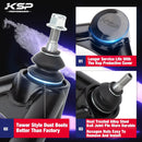 KSP control arm advantages: tower style dust boots, long service life, heat treated alloy steel and easy to install
