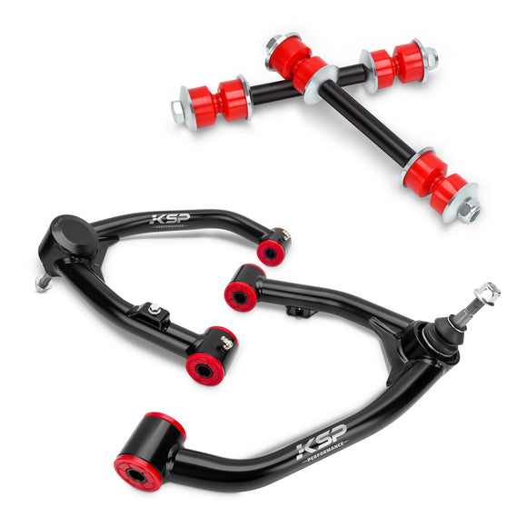 KSP 2-4" Upper Control Arm With Front Stabilizer Sway Bar Link for Chevy GMC