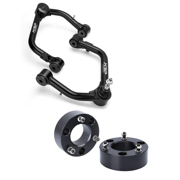 KSP Black Upper Control Arm and Front Lift Kits for Silverado Sierra 1500