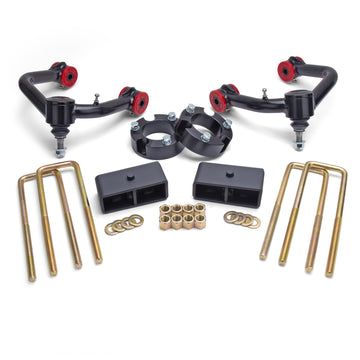 KSP Black 2-4" Upper Control Arm and 3"F+2"R Leveling Lift Kits for 2005-2023 Tacoma