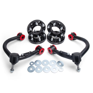 KSP 2-4" Upper Control Arm with 1 inch 6×5.5 Wheel Spacers for Toyota