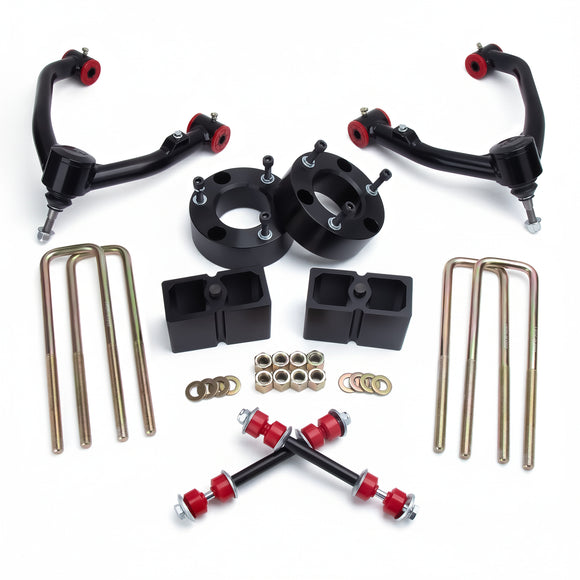 Upper Control Arms with Sway Bar Link and 3" Front + 2" Rear Leveling Lift