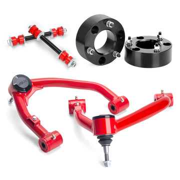 KSP Upper Control Arms with Sway Bar Links and 3" Front Leveling Lift Kit for Chevy GMC