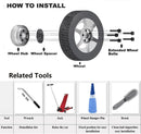 Diagram showing how to install KSP Wheel Spacer with related tools listed below.