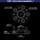 KSP 25mm 5x4.5" Hubcentric Wheel Spacers Size for Toyota Tacoma RAV4 Lexus ES GS IS