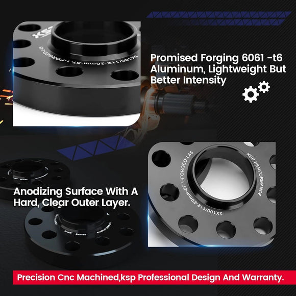 KSP Wheel Spacers promised forging 6061-t6 aluminum and anodizing surface with A hard