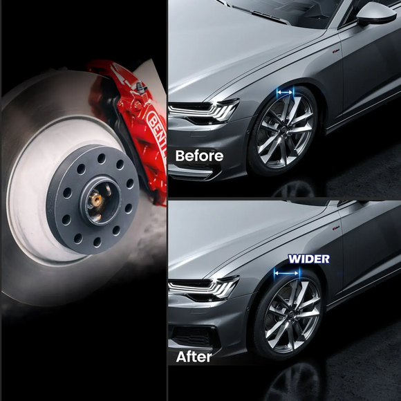 KSP 15+20mm 5x100/5x112 Wheel Spacers for Audi A4 S4 A6 S6/ Volkswagen Installation effect