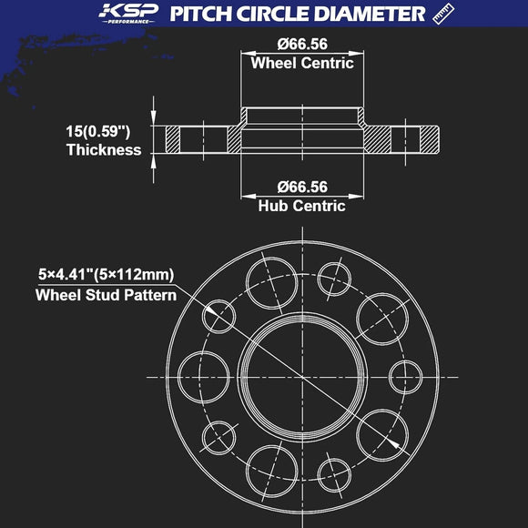 KSP Wheel Spacer for Audi Benz Size