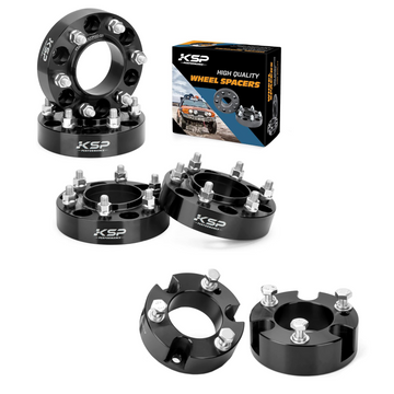 KSP 1.5 inch 6×5.5 Wheel Spacers with 2.5inch Front Leveling Lift Kit for Ford Ranger