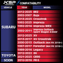 KSP 5x100 Hubcentric 1" Wheel Spacers for Subaru Impreza WRX BRZ xccscss