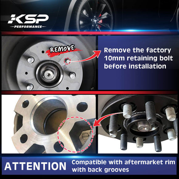 فواصل عجلات تسلا موديل 2017+، 20 مم، قطعتان، 5x114.3، مركزية المحور، تسلا موديل 3، موديل Y 