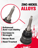 KSP Ball joints have stronger rust resistance