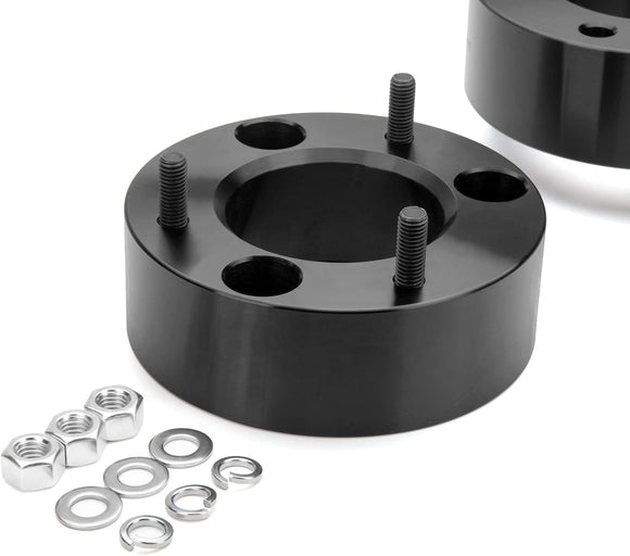 KSP Black lift kit with screws and washers on a white background