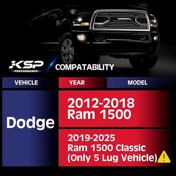 5x5.5 Wheel Spacers 1.5" For 2012-2018 Ram 1500 Pick Up Trucks(DS/DJ) xccscss.