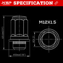 12X1.5 OEM Lug Nuts 24pcs Mag Seat Lug Nuts For Toyota Tacoma 4runner FJ Cruiser-3